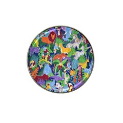 Animated Safari Animals Background Hat Clip Ball Marker (10 Pack) by Nexatart