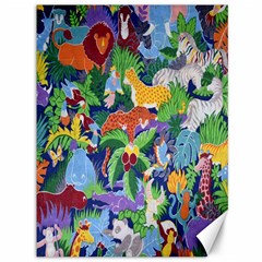 Animated Safari Animals Background Canvas 36  X 48   by Nexatart