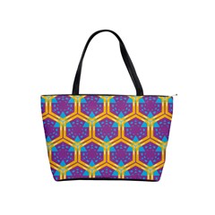 Yellow Honeycombs Pattern                                                          Classic Shoulder Handbag by LalyLauraFLM