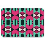 Green pink shapes                                 			Large Doormat 30 x20  Door Mat