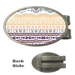 Tribal Design        			money Clip (oval) by LalyLauraFLM