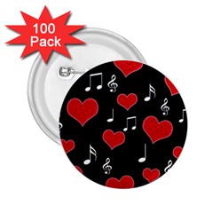 Love Song 2 25  Buttons (100 Pack)  by Valentinaart