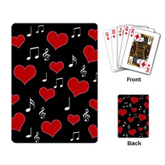 Love Song Playing Card by Valentinaart