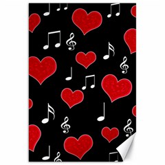 Love Song Canvas 20  X 30   by Valentinaart