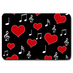 Love Song Large Doormat  by Valentinaart