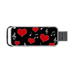 Love Song Portable Usb Flash (two Sides) by Valentinaart