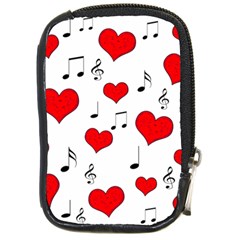 Love Song Pattern Compact Camera Cases by Valentinaart