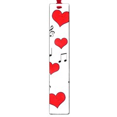 Love Song Pattern Large Book Marks by Valentinaart