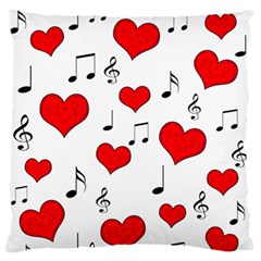 Love Song Pattern Standard Flano Cushion Case (two Sides) by Valentinaart