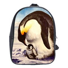 Emperor Penguin School Bag (large) by ArtByThree