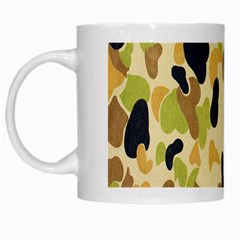 Army Camouflage Pattern White Mugs by Nexatart