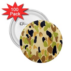 Army Camouflage Pattern 2 25  Buttons (100 Pack)  by Nexatart