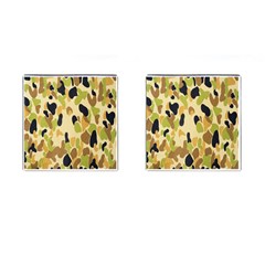 Army Camouflage Pattern Cufflinks (square) by Nexatart