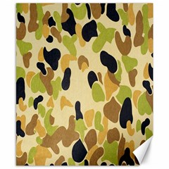 Army Camouflage Pattern Canvas 8  X 10  by Nexatart