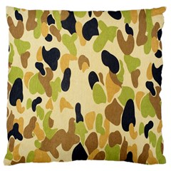 Army Camouflage Pattern Large Cushion Case (one Side) by Nexatart