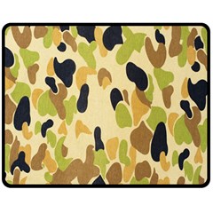 Army Camouflage Pattern Double Sided Fleece Blanket (medium)  by Nexatart