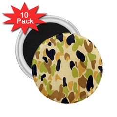 Army Camouflage Pattern 2 25  Magnets (10 Pack)  by Nexatart