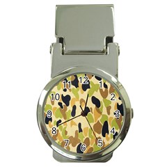 Army Camouflage Pattern Money Clip Watches by Nexatart