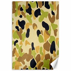 Army Camouflage Pattern Canvas 12  X 18   by Nexatart