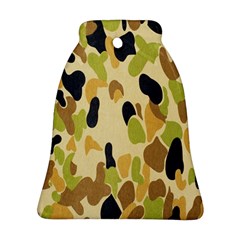 Army Camouflage Pattern Bell Ornament (two Sides) by Nexatart