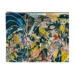 Art Graffiti Abstract Vintage Cosmetic Bag (xl) by Nexatart