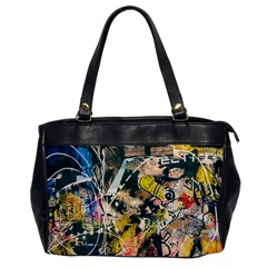 Art Graffiti Abstract Vintage Office Handbags by Nexatart