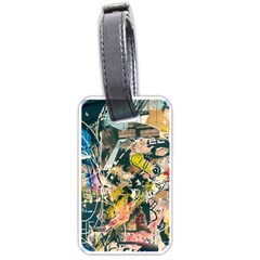 Art Graffiti Abstract Vintage Luggage Tags (one Side)  by Nexatart