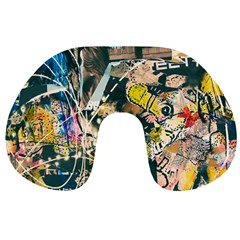 Art Graffiti Abstract Vintage Travel Neck Pillows by Nexatart