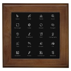 Art Desktop Icons Vector Clipart Framed Tiles by Nexatart