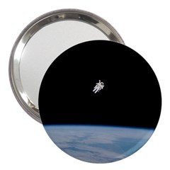 Astronaut Floating Above The Blue Planet 3  Handbag Mirrors by Nexatart