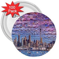 Auckland Travel 3  Buttons (100 Pack)  by Nexatart