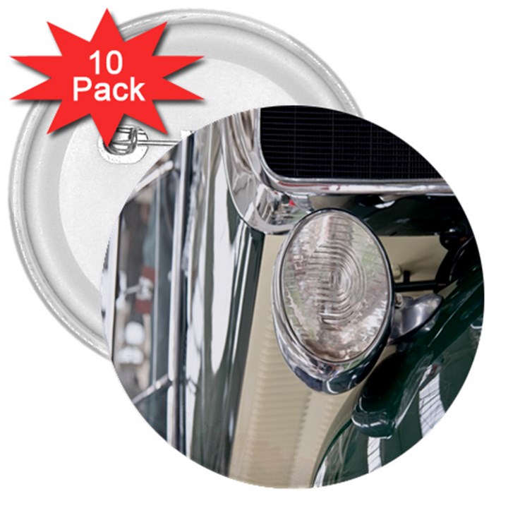 Auto Automotive Classic Spotlight 3  Buttons (10 pack) 