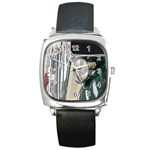 Auto Automotive Classic Spotlight Square Metal Watch Front