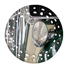 Auto Automotive Classic Spotlight Round Filigree Ornament (two Sides) by Nexatart