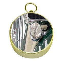 Auto Automotive Classic Spotlight Gold Compasses by Nexatart