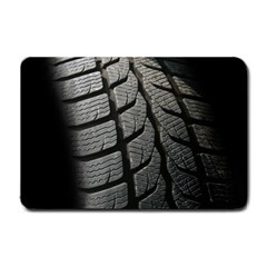 Auto Black Black And White Car Small Doormat  by Nexatart