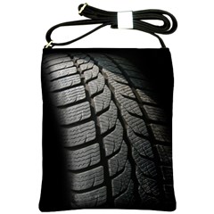 Auto Black Black And White Car Shoulder Sling Bags by Nexatart