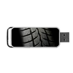 Auto Black Black And White Car Portable Usb Flash (two Sides) by Nexatart