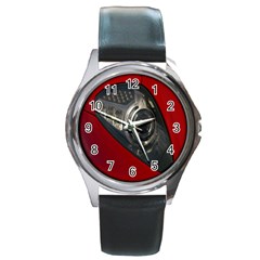 Auto Red Fast Sport Round Metal Watch by Nexatart