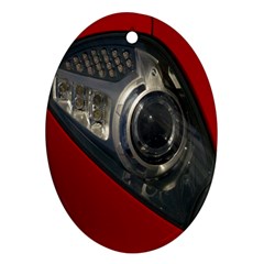 Auto Red Fast Sport Ornament (oval) by Nexatart