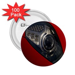 Auto Red Fast Sport 2 25  Buttons (100 Pack)  by Nexatart