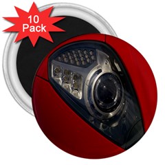 Auto Red Fast Sport 3  Magnets (10 Pack)  by Nexatart