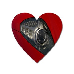 Auto Red Fast Sport Heart Magnet by Nexatart