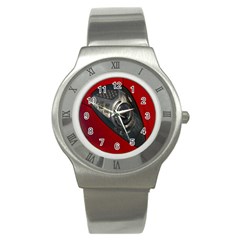 Auto Red Fast Sport Stainless Steel Watch by Nexatart