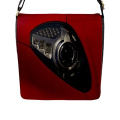 Auto Red Fast Sport Flap Messenger Bag (l)  by Nexatart