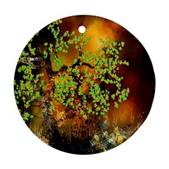 Backdrop Background Tree Abstract Ornament (Round)