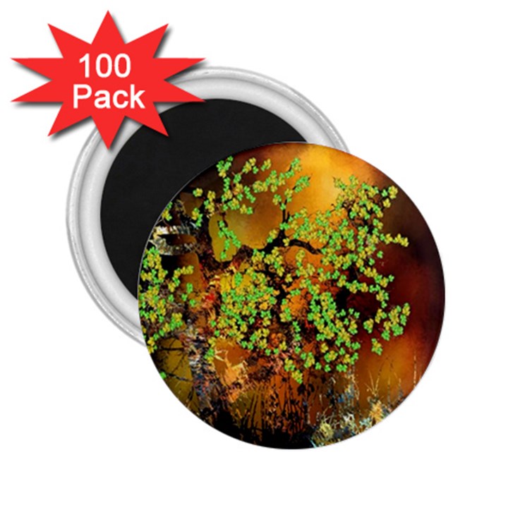 Backdrop Background Tree Abstract 2.25  Magnets (100 pack) 