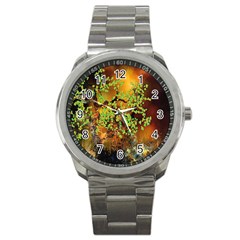 Backdrop Background Tree Abstract Sport Metal Watch