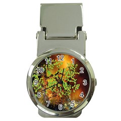 Backdrop Background Tree Abstract Money Clip Watches