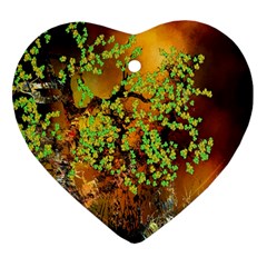 Backdrop Background Tree Abstract Heart Ornament (Two Sides)